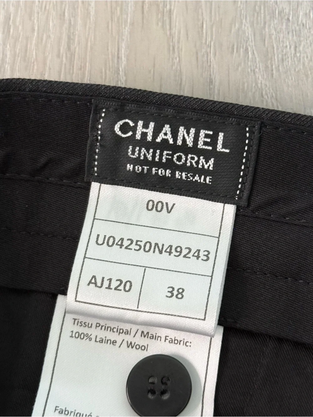 Authentic Chanel Uniform Dress Pants